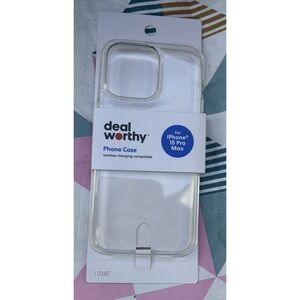 dealworthy iPhone 15 Pro Max Case - Clear, Lightweight, Scratch-Free